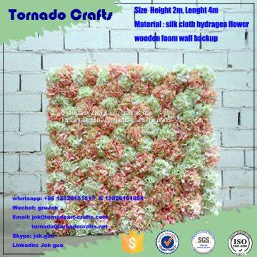 2017 Zhen Xin qi Crafts Artificial Silk Flower Wall for Wedding Backdrop Decoration photo-5