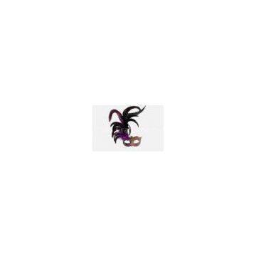 Fashion Venice Carnival Masks For Prom With Gorgeous Feather