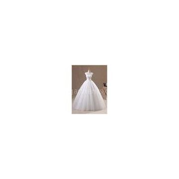 Princess Heart Neckline puffy wedding dresses sleeveless Ball Gown for party