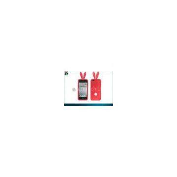 Red Rabbit Silicon Protective Case With Rubberized Coating for Iphone 5 Bumper Cover