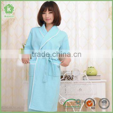 Hot Sale Multi Coloured Cozy Waffle Microfiber Bathrobe