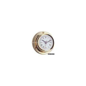 Art. 2153 Quartz clock set in brass marine case