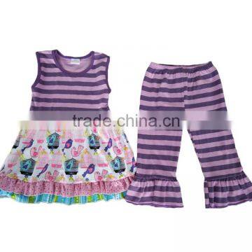 Yawoo New Designs Birdcage Patterns Unique Baby Clothing Boutique Romper photo-3