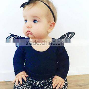 Flutter Sleeves Solid Baby Girl Long Sleeve t Shirt M7032001