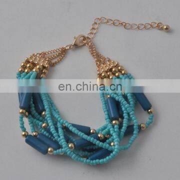 Tiny Multilayer Seed Bead Bracelet photo-2