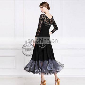 Long Ballroom Practice Dancewear Dress M-108 photo-4