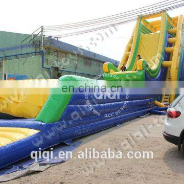 33.5*13.7*12.2m QIQI giant inflatable slide/ giant inflatable drop kick