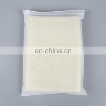 manufacture customized PE Cellophane Bags waterproof with slide zipper for clothes/T shirt packaging