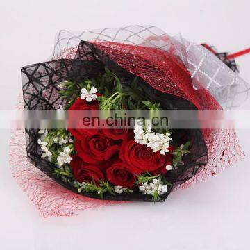 2015 World Best Selling Products Foaming Colorful Flower Wrapping Tulle Sheet