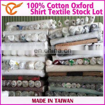 Taiwan 2017 Wrinkle free Oxford Textile Stock Lot