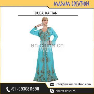 New Traditional Party Wear Dubai Caftan With Fancy Hand Embroidery