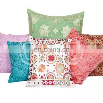 100% cotton indian handmade fancy cushion cover custom printed cushion covers