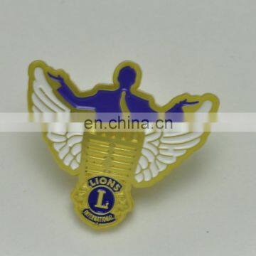 custom made metal lion club badge