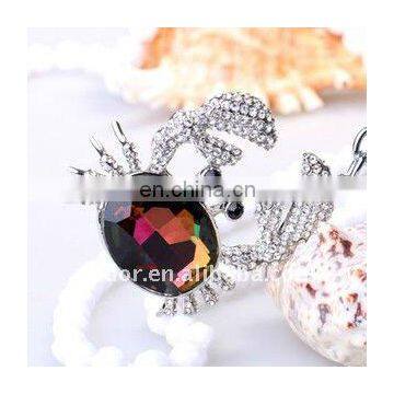 FANCY CRYSTAL LITTLE CRAB KEY CHAIN BAGS ACCESSORIES