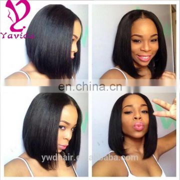 8-26" human hair lace front wig 100 brazilian virgin hair full lace wigs Glueless bob style human hair wig