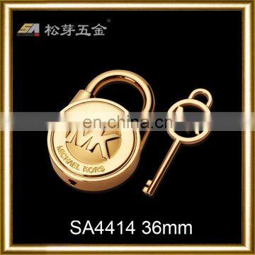 High Quality Polishing Engraved Logo Metal Lock With Keys photo-3