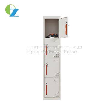Workstation Factory Staff Clothes or Shoes Storage Cabinet With 4 Doors Hanging Clothes Metal Locker photo-2