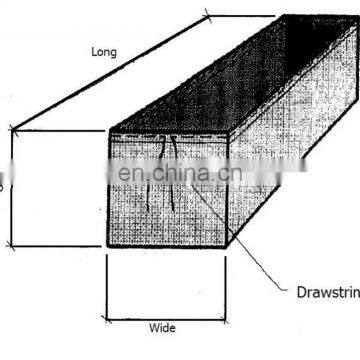 40 yard polyethylene woven drawstring dumpster container liners