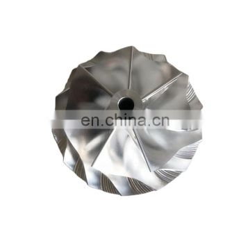 GT2871 452546-0005 53.11/70.98mm 7+7 blades turbo milling/aluminum 2618/billet compressor wheel for 452546-0005/Trim56