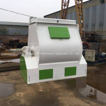 Premix Two Shaft Dry Paint Plaster Batching Blender / Biaxial Non-Gravity Paddle Mixer