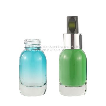 Latest New Design 50Ml Transparent Skincare Glass Serum Bottle For Skin Care