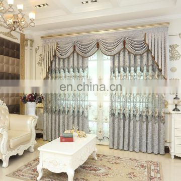 China Suppliers Royal Home Embroidered fabric Turkish Style Curtain in Gray Color