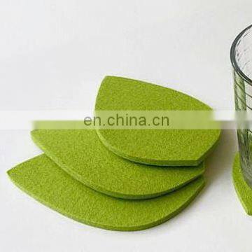 Hot Selling Custom Logo Round Printing Wood Coaster Felt Drink Coasters Set photo-6