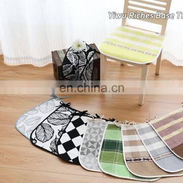 Factory wholesale checker pattern chair cover kitchen chair seat cover