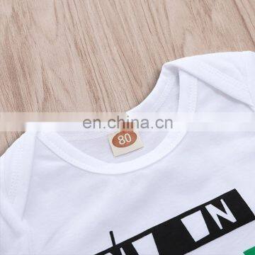 2019 Summer Boys Beach Clothing Sets Kids Letter White Tshirt Top & Flower Print Shorts 2pc Set photo-5