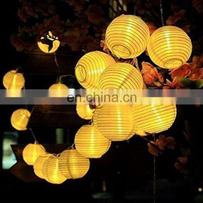 LED Solar LED Pape hanging  Lantern String Lights for Patio Outdoor events party Decoration