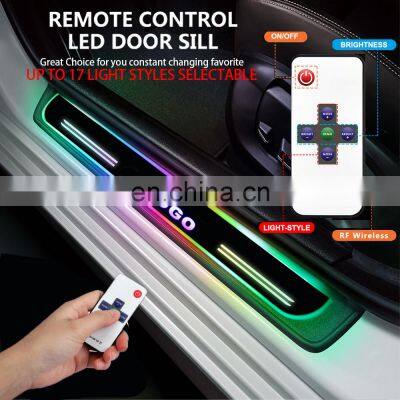 LED Door Sill for Subaru EXIGA Turned by STI Car Door Scuff Plate Threshold Guard