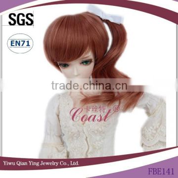 short brown Fashion ponytail baby doll hair wigs