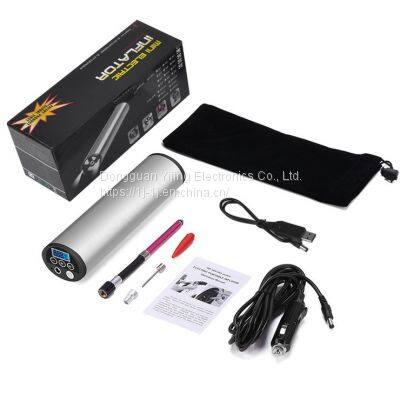 YI JING OEM USB Charging Li-ion Battery 150PSI Digital Tire Inflator Cordless Mini Small Portable Air Compressor Pump photo-5