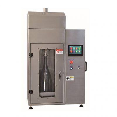 Vertical load tester for glass bottles ISO 8113:2004