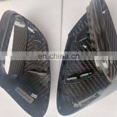 For Porsche 992 Taycan Dry Carbon Fiber Rearview Mirror Cover Replacement Style Exterior Side Mirror Cover