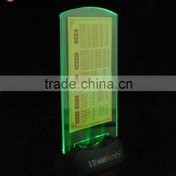 Cheap Table Stand Plastic Led Light Acrylic Menu Holder photo-2
