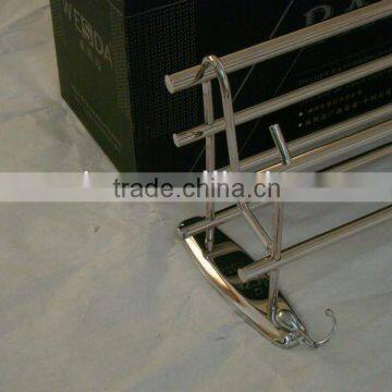 Wesda Bathroom Hardware Set Metal Bathroom Hotel Towel Shelf A081 photo-4