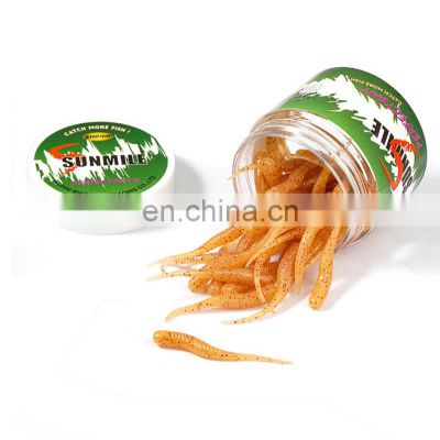 Amazon 4cm 0.35g 30pcs /Tin Single Tail Canned Luminous Soft Bait Root Fishing Lure Shrimp-flavored Floating Soft Bait