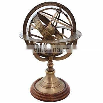 brass ancient globe