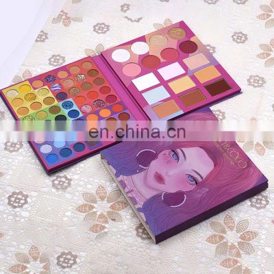 Private Label Foldable Luxury Eye Shadow Palette Vendors Multiple Colors Long Lasting Shining Eye Shadow Palette