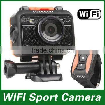 Brand new wifi sport camera with HD resolution,waterproof to 60 meters without case