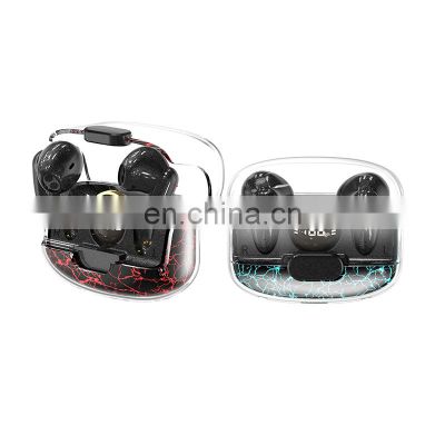 CR-X35 Touch Control Led Display Low Latency Space Capsule Transparency 5.2 Stereo Tws Wireless Earphones