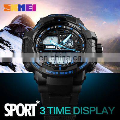SKMEI 1164 Men Digital Quartz Wristwatch Waterproof Alarm Calendar Chronograph Back Light Watches