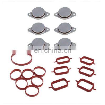 6X 33MM for BMW diesel swirl blanks flaps repair delete kit with intake gaskets