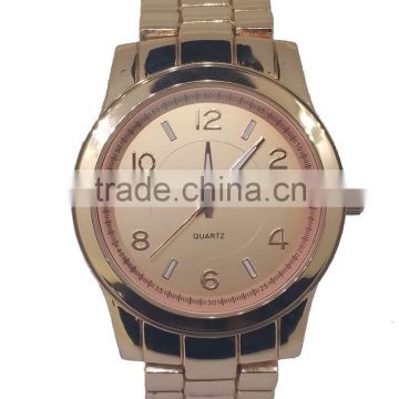 SNT-0026 fashion rose alloy watch with rose gold stainless steel watch