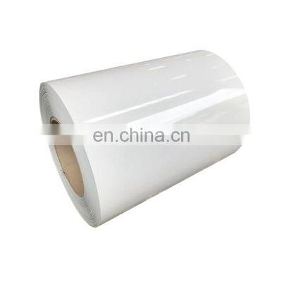 Ppgi White Color Coated coil 9016 precoated galvanized coil 0.5mm PPGL color coated coil PPGI price