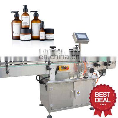 Automatic bottle labeling machine for cosmetics jar labeling machine