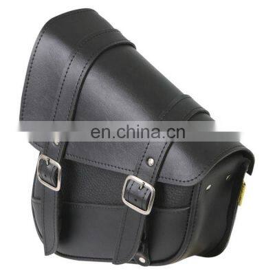 Motorcycle Motorbike Saddle Bag Leather Place 2 pc Waterproof PVC Studded  Motorcycle Saddlebag Luggage Set Touring