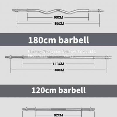 50kg/60KG Light Wight Cement Filling Plastic Plate Gym Barbell Set 1.5m/1.65m/1.8m/2m/2.2m photo-3