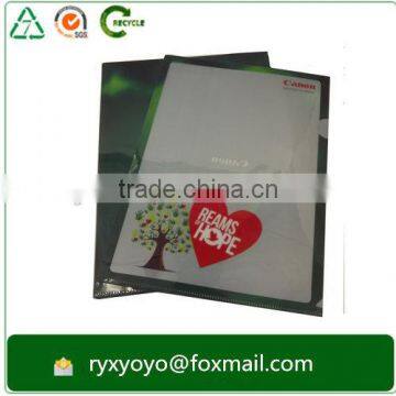 Transparent glossy polypropylene plastic a4 size L shape clear folder                        
                                                                                Supplier's Choice